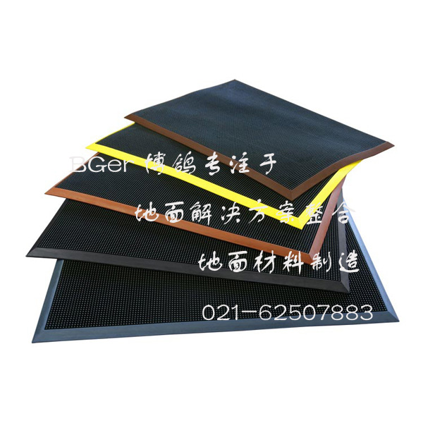 黑色、紅色、黃色、藍(lán)色、棕色五種顏色食品車間門口消毒墊